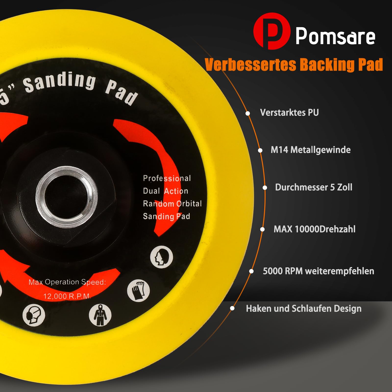 Platorello Con Velcro Per Trapani 125mm Bosch - Foto 7