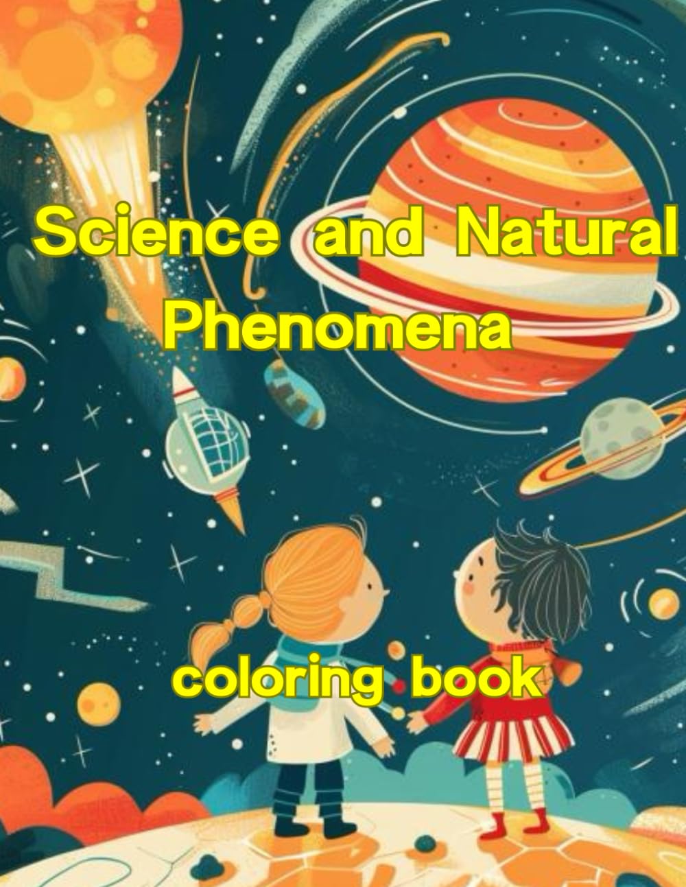 Coloring Book of Science and Natural Phenomena: Exploring Science and Natural Phenomena Through Coloring