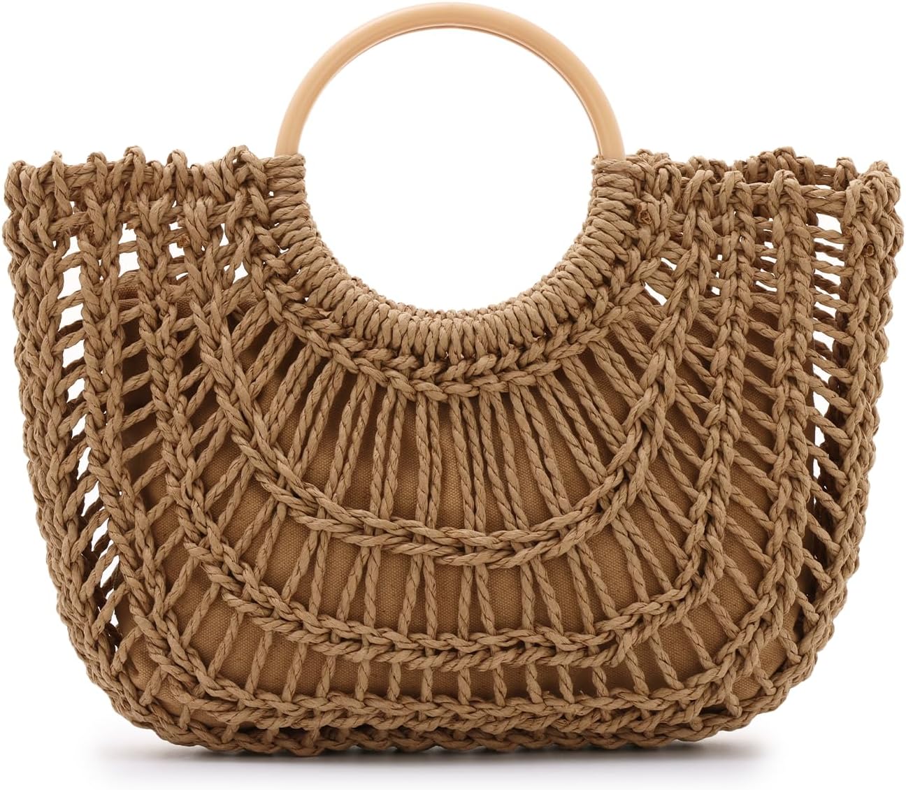 Emprier Straw Tote HandBags for Women Summur Beach Woven Purse
