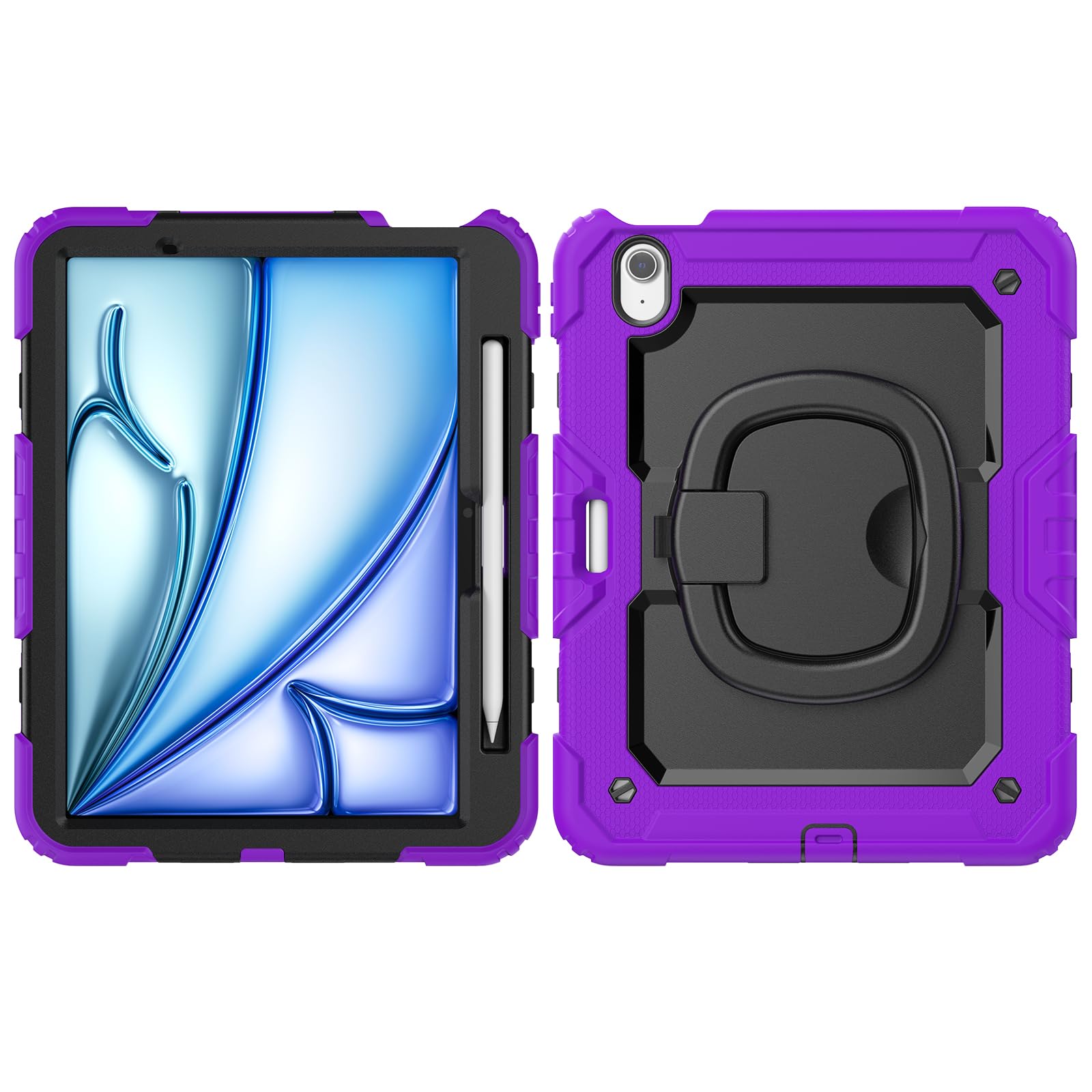Coque iPad Air 11 M3 antichoc silicone avec protège-écran intégré - 8