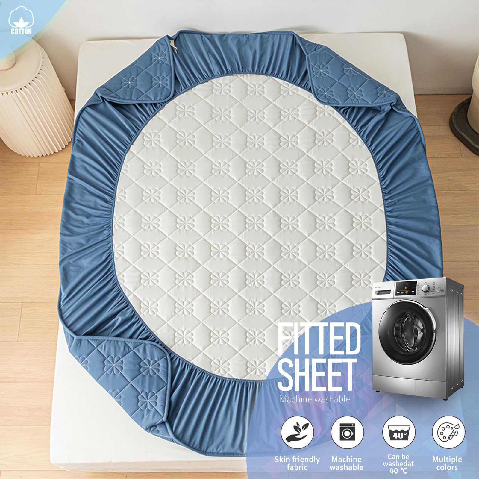 Protège Matelas Imperméable 200x220,Protège Matelas avec élastique Ajusté Alèse
