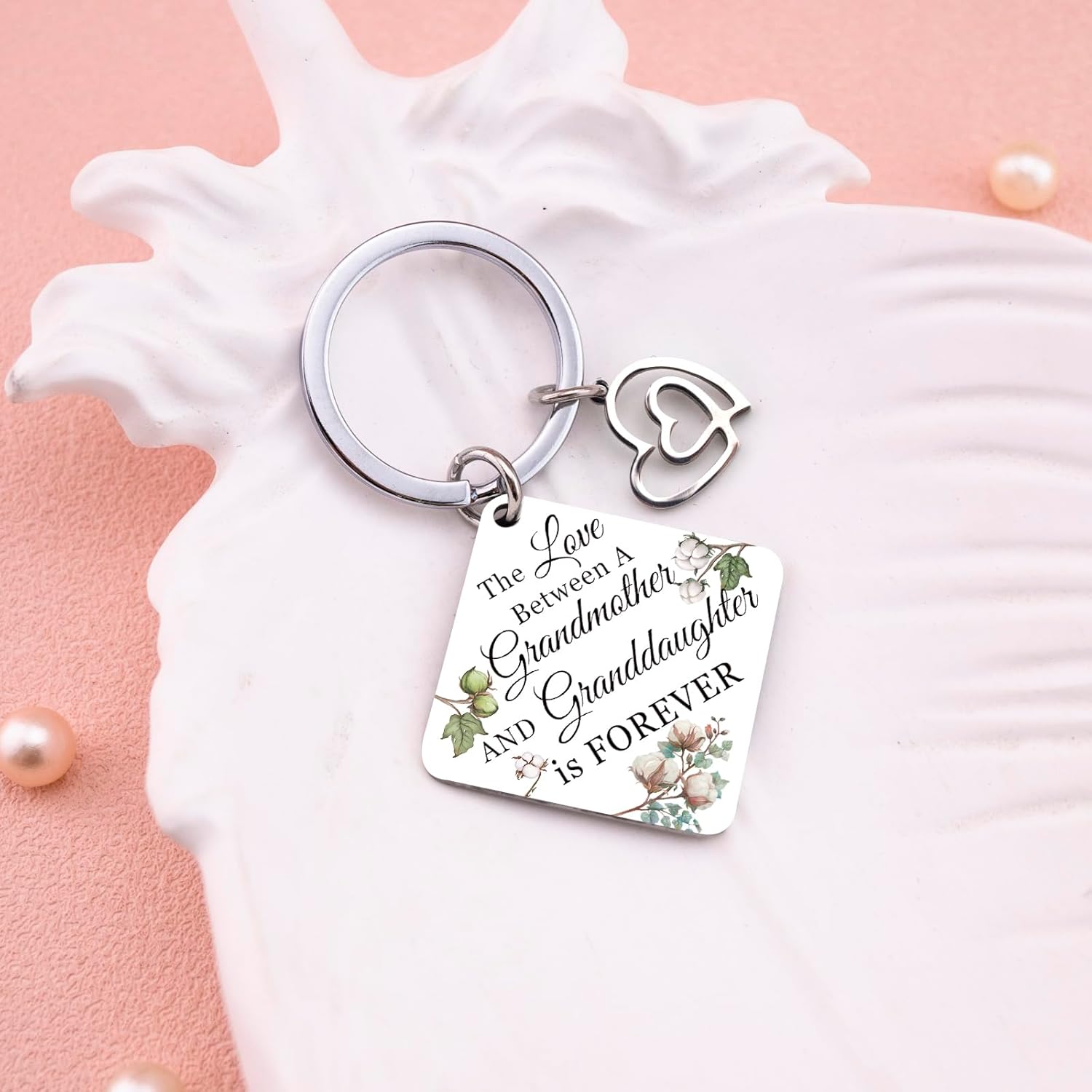 Grandma Keychain Granddaughter Gifts from Grandma The Love Between Grandmother and Granddaughter Is Forever Grandmother Christmas Birthday Gifts - Image 4