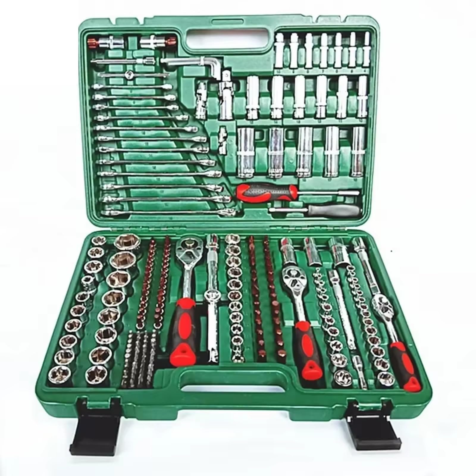 Maletín herramientas multiusos Caja Herramientas Manga Reparación Automotriz Desmontaje Inyector Kit El Hogar Herramientas Manuales Trinquete Y Estuche 216 Uds.