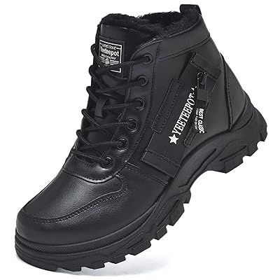 Womens Snow Boots Warm Winter Boots Ladies Fur Lined Ankle Boots Lace Up Outdoor Booties Anti-Slip Sneakers Waterproof Walking Shoes