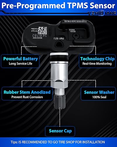 Miniatura 3 de Sensor TPMS preprogramado para Toyota Tacoma Camry 4Runner 2005-2015 para RAV4 para Lexus IS250 2006-2015 RX350 para sensor de monitoreo de presión