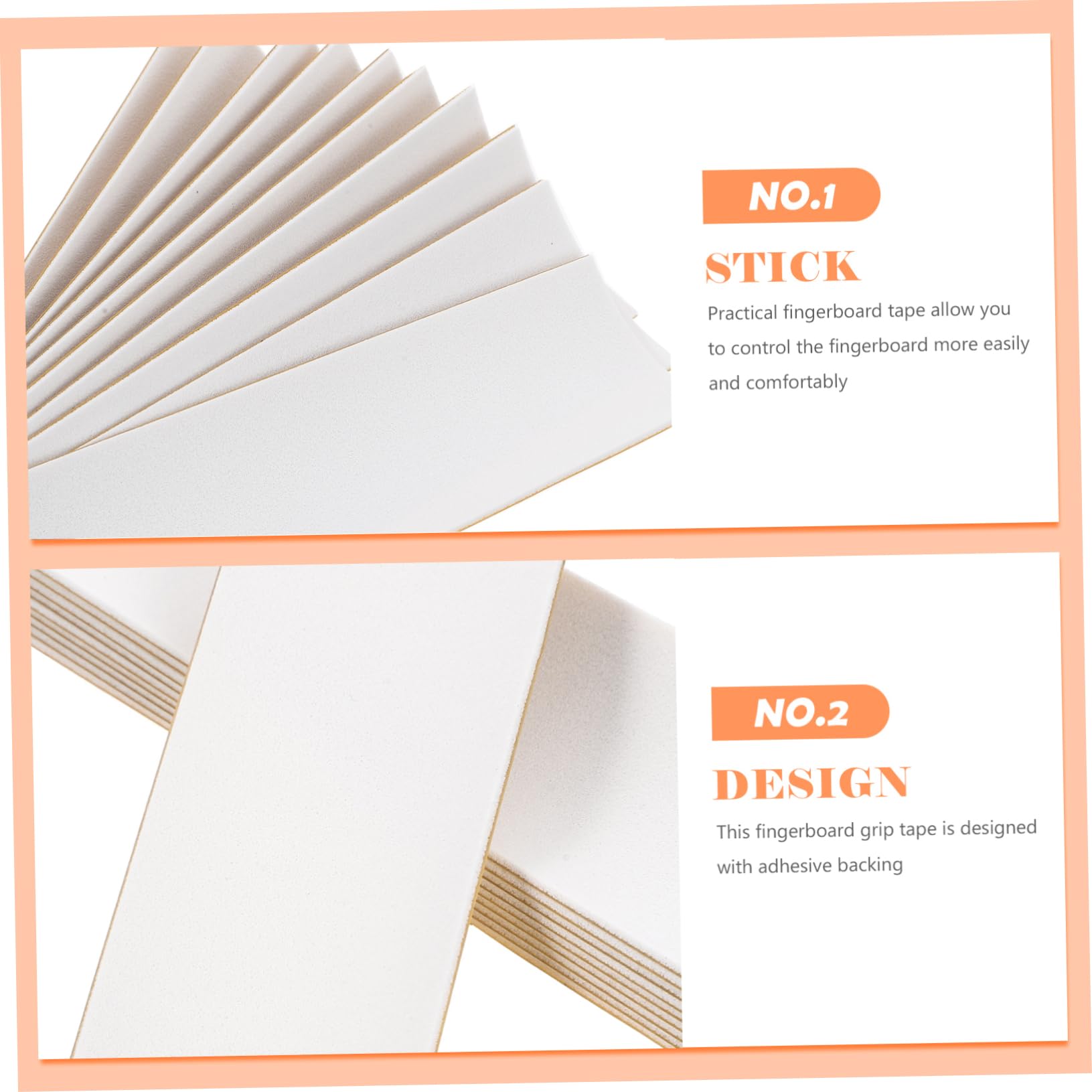 FELTECHELECTR Finger Skateboard Sticker Grip Tape for Fingerboards Athlete's Tape Mini Skateboard Decal Comfortable Grip