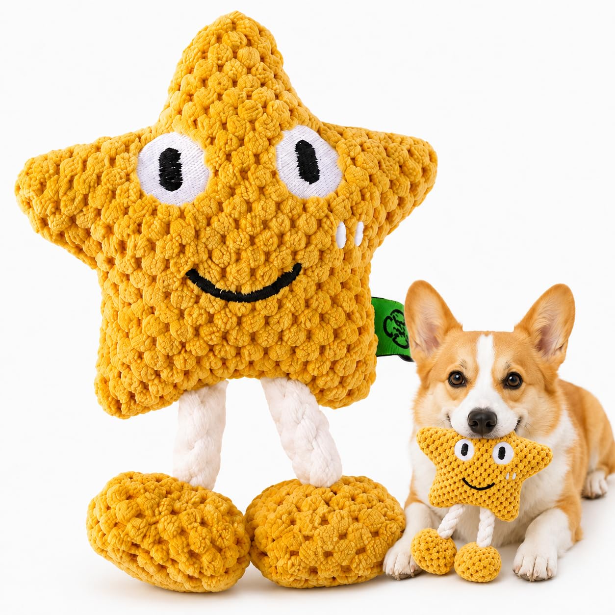 GzglAstropyne Squeaky Plush Dog Toys, Ocean Theme Turtle Crab Starfish, Tear Resistant Durable Chew Toys for Puppy Medium Large Dogs, Interactive Stuffed Pet Toys (starfish) — image 1