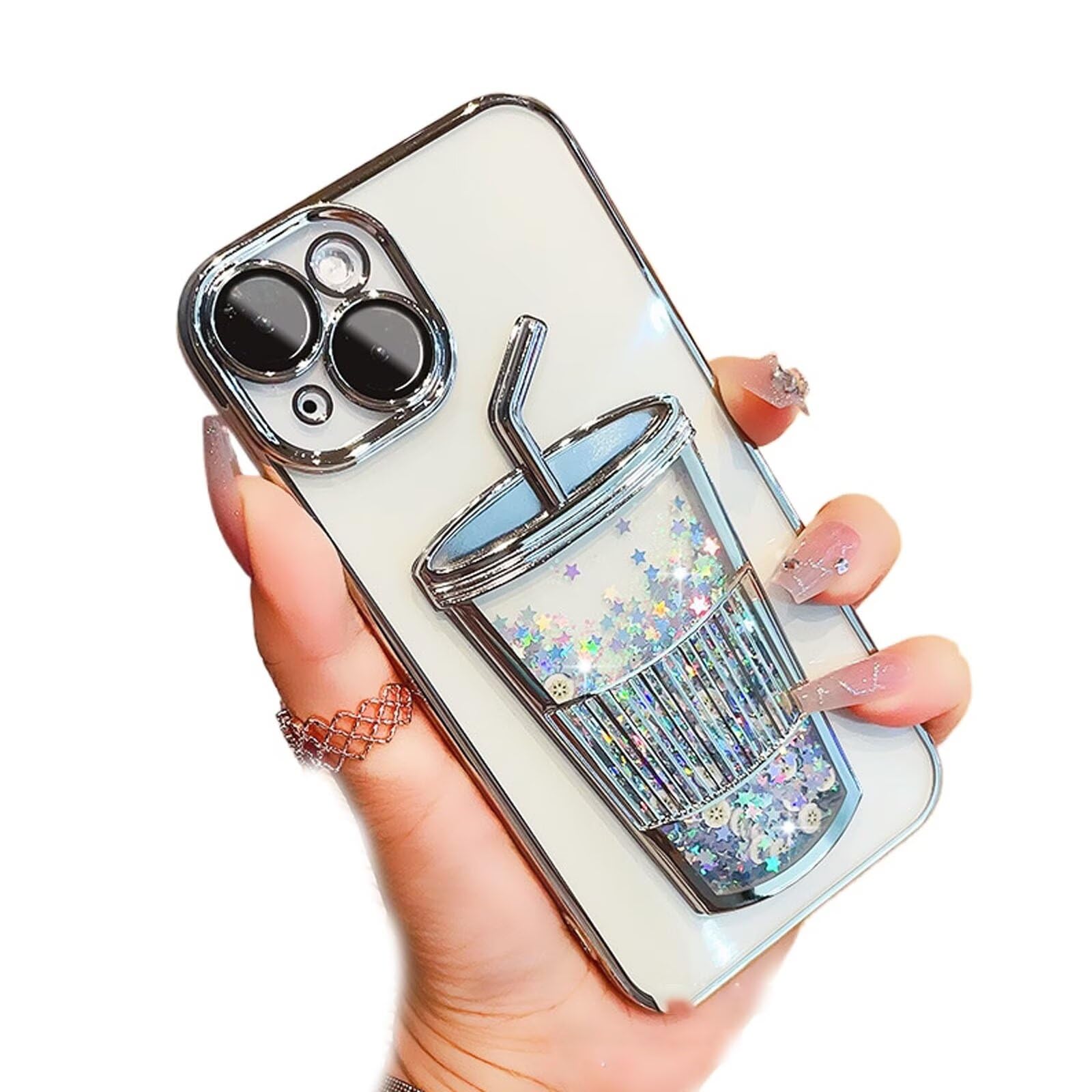ミルクティーのケース Amazon.co.jp: Yienning 3D キラキラ光るミルクティー型電話ケース