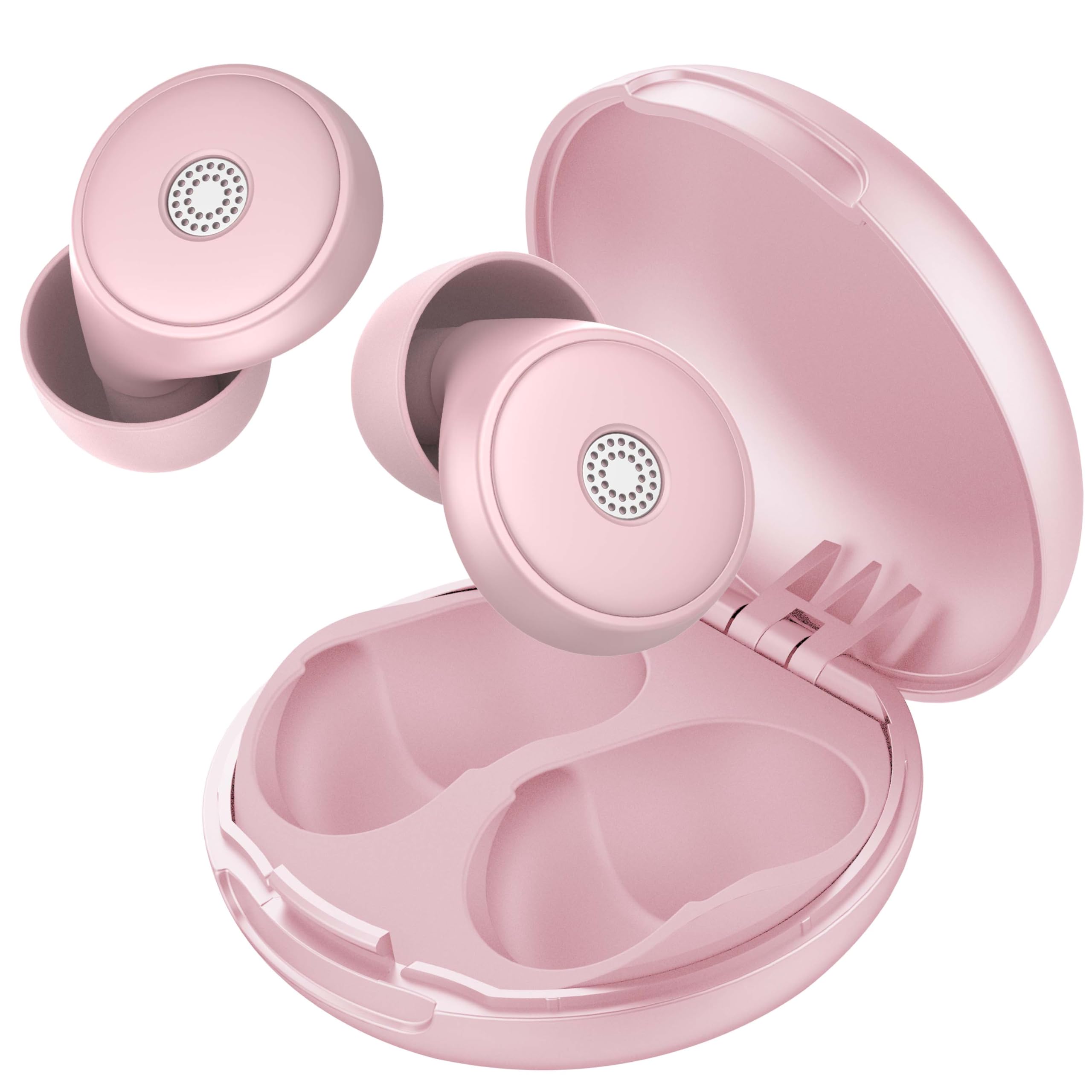 Bouchons d'oreilles pour dormir - 45 dB, silicone souple et réutilisable (rose)