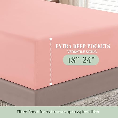 Vista 291 de Elegant Comfort - Juego de sábanas de 3 piezas de lujo de 1500 hilos, calidad egipcia, Microfibra, Blanco, Completo