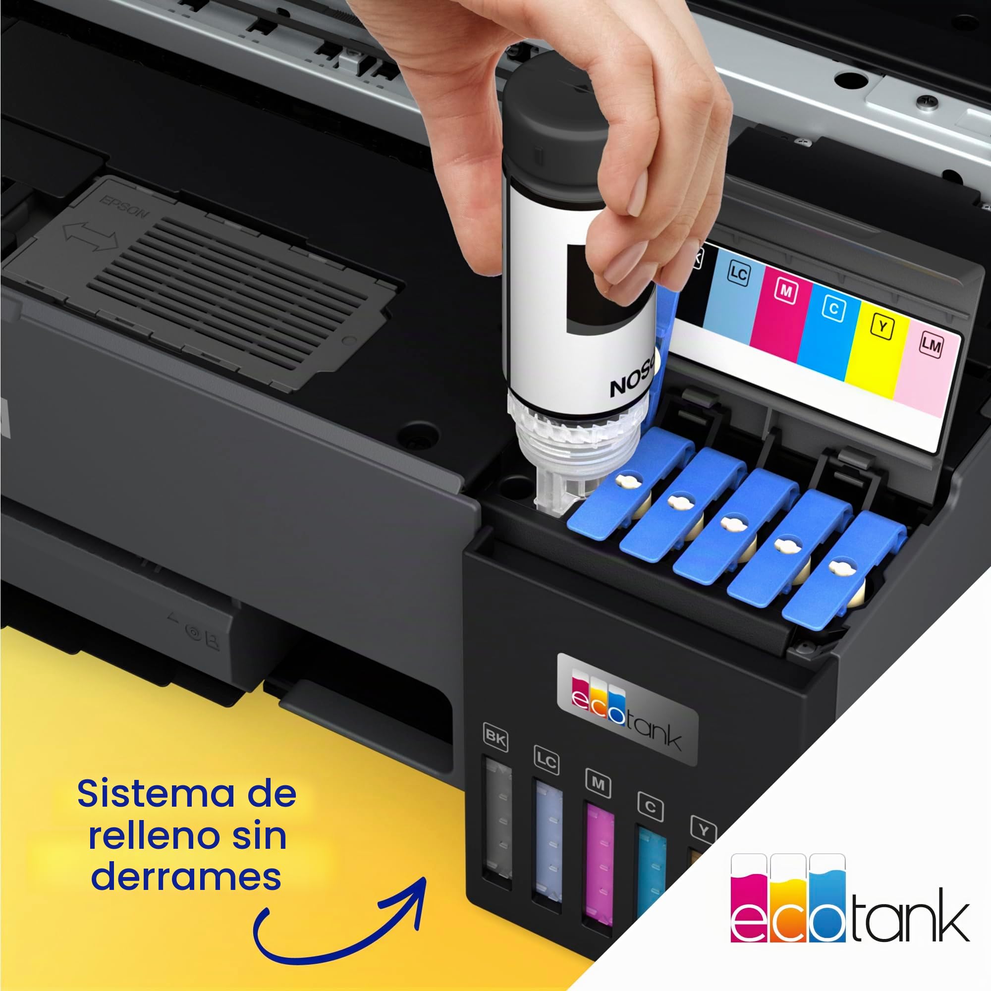 Epson EcoTank ET-18100 ET 18100 ET18100 Impresora Color para inyección de Tinta Its A3 5760 x 1440 ppm hasta 8 ppm (Mono) / hasta 8 ppm (Color) Capacidad: 80 Hojas - USB, Wi-Fi