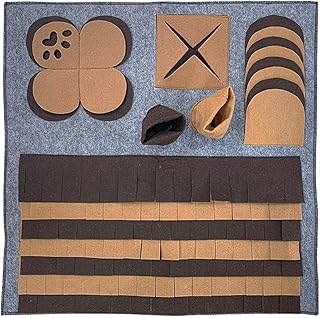 Dog Snuffle Mat, Slow Feeder Mat & Feed Game, Nosework Training Smell Pad, Interactive Puzzle Toys