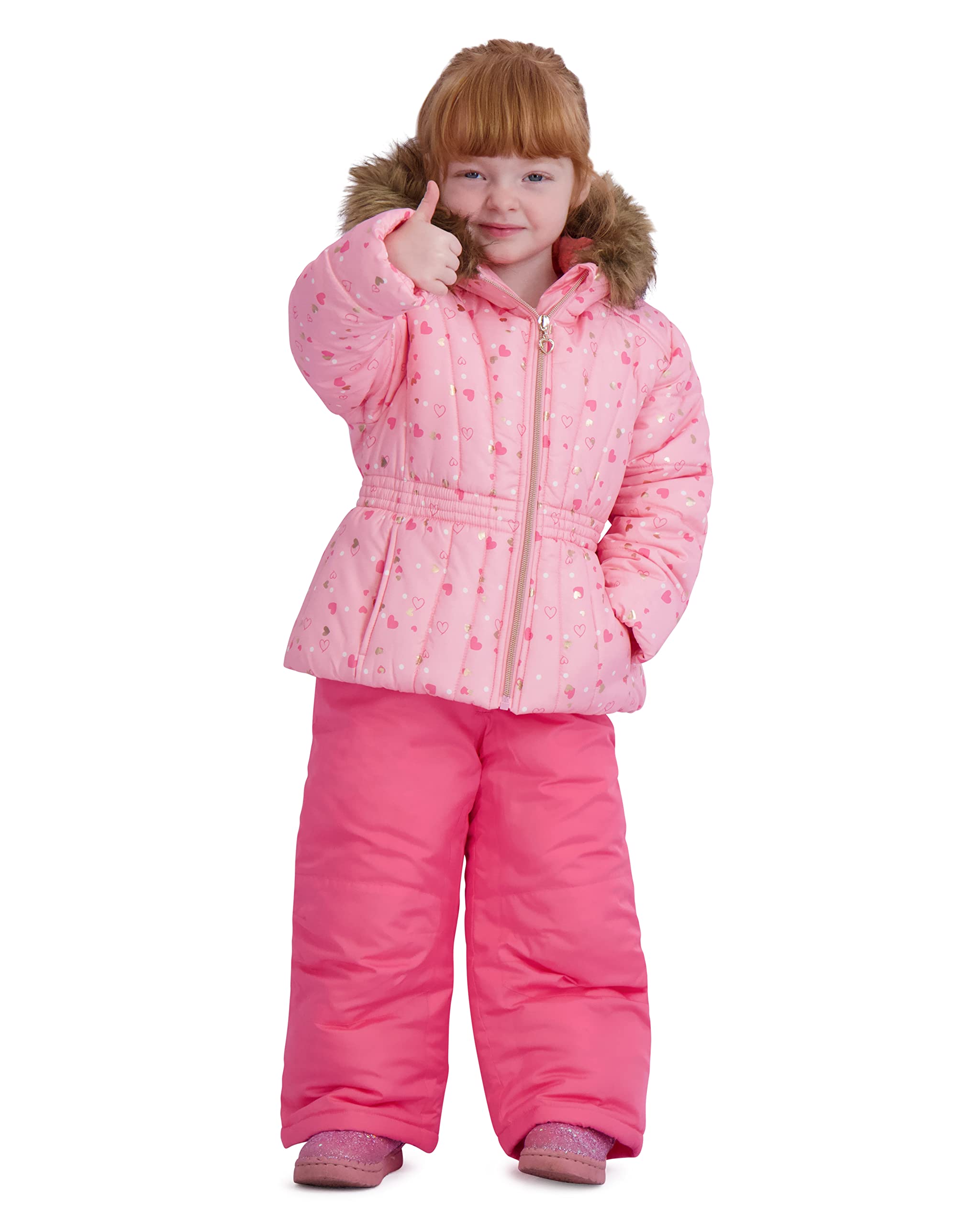Rothschild Girls' Ski Jacket and Snowbib Snowsuit Set