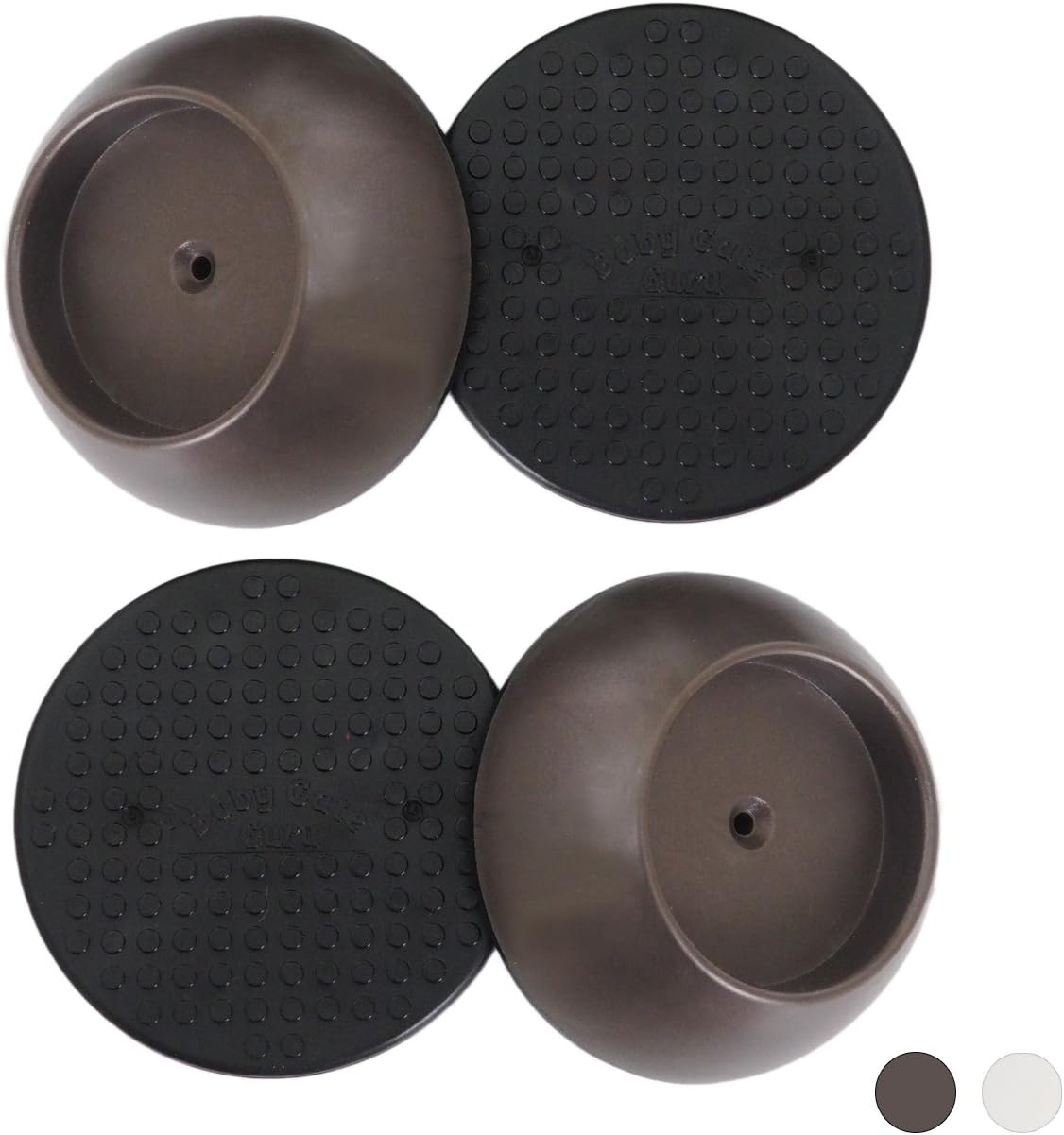 Small Wall Protector 4 Pack - Bronze - Cup Pads to Guard Your Walls from Pressure Mounted Baby Gates, Pet Gates, Safety Gates, Shower Curtain Rods, and More (4 Pack, Bronze)