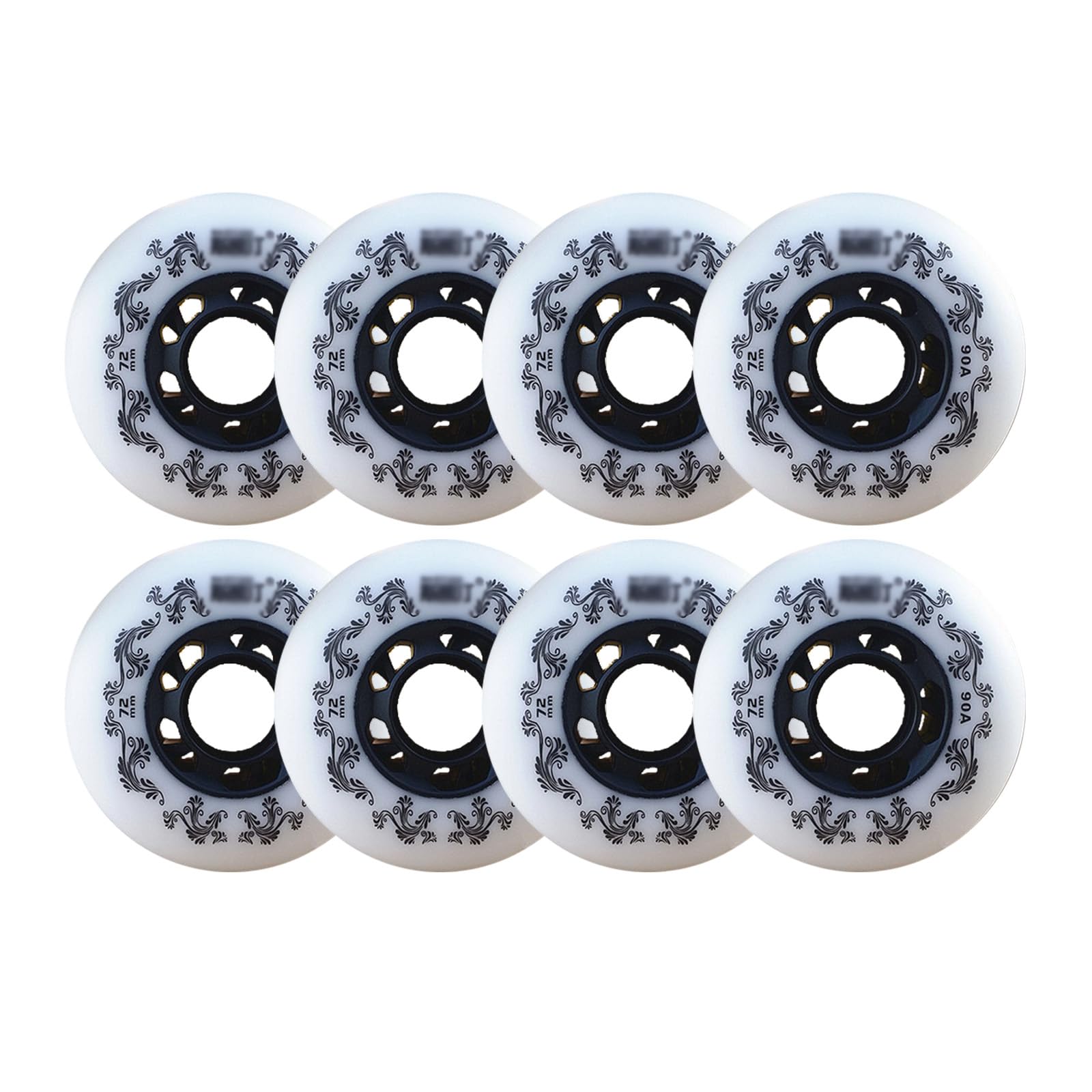 インラインスケート ウィール タイヤ 80mm 74A ホワイト8個セット インラインスケート ウィール タイヤ 80mm 74A ホワイト8個
