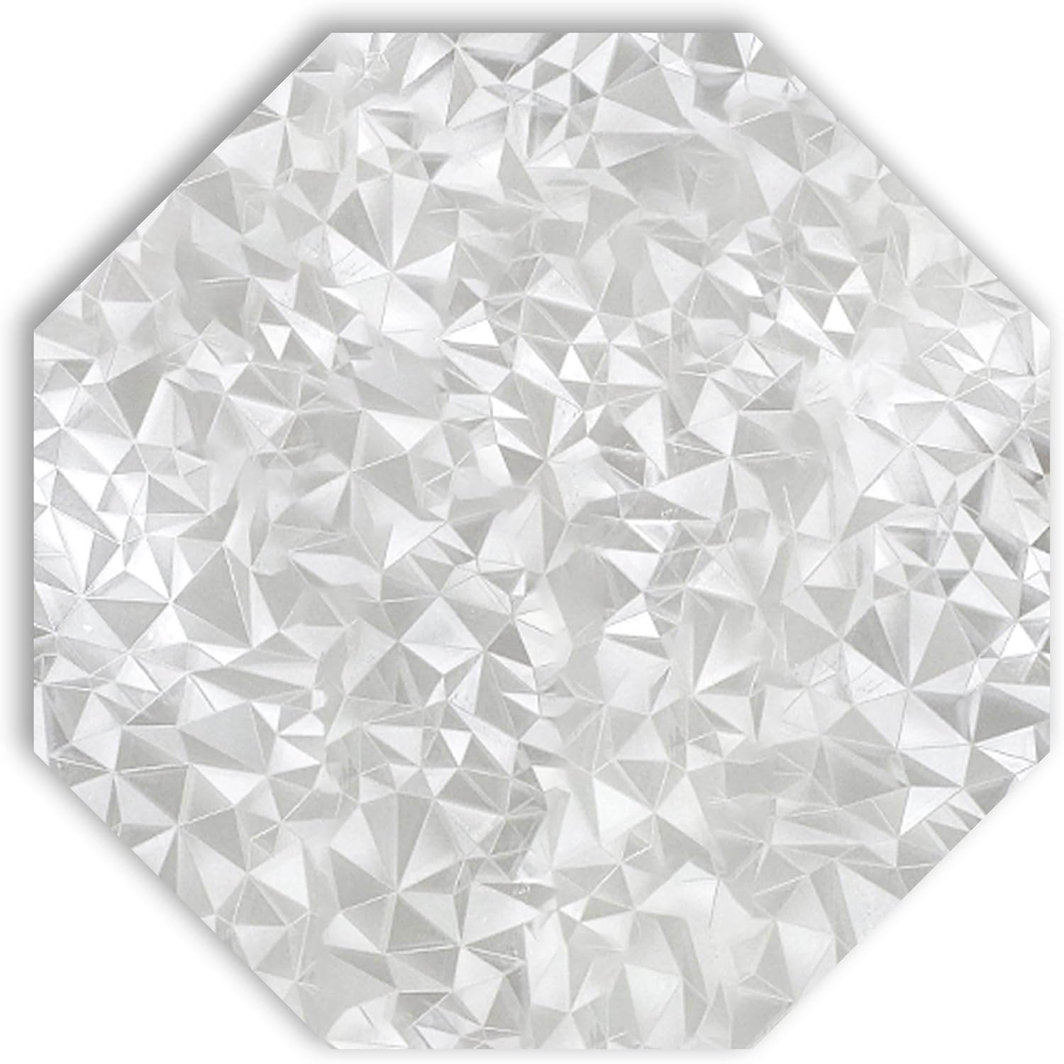 Autotech Park Precut Pattern Texture Octagon Window Film Shade, Self Adhesive Static Cling, 23 inches Diameter