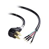 Cable Matters 4 Prong to 4 Wire Range Cord - 4ft, Heavy Duty 6/8 AWG, 50 Amp Cord, Compatible with Tesla Plug/EV Plug / J1772 Connector (NEMA 14-50P to 4-Wire)