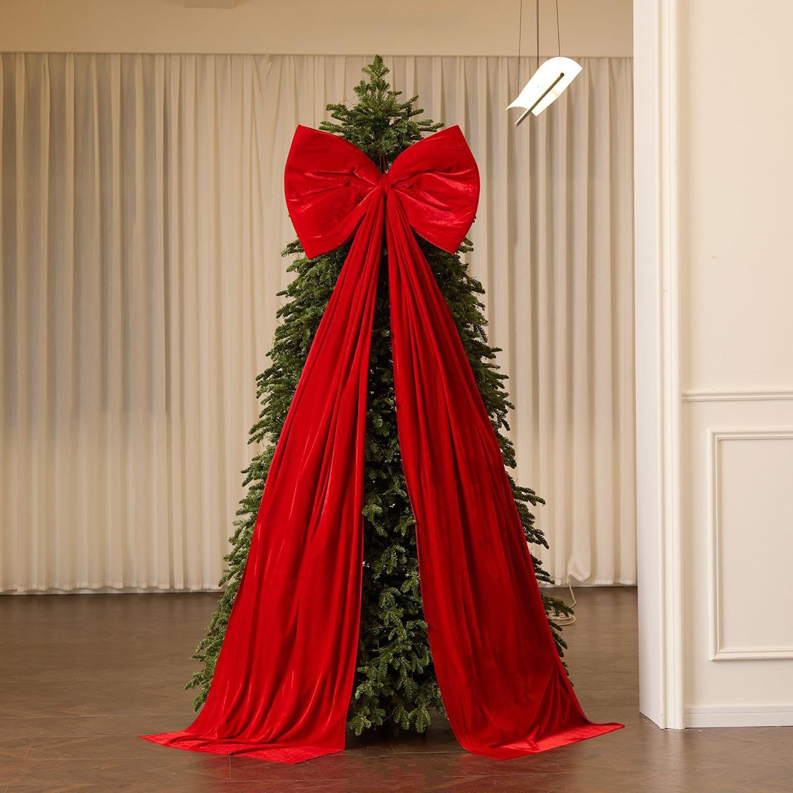 Grandi Fiocchi di Velluto per Albero di Natale 50 x 180 cm Decor Extra