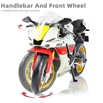 ☺︎ لعبة نموذج دراجة نارية بمقياس 1:12 لكاواساكي نينجا ZX-6R من