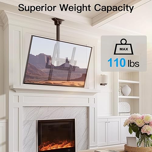 Miniatura 8 de PERLESMITH - Soporte para televisores de 32 a 47 pulgadas (soporta hasta 88 libras, VESA máx. 15.748 x 15.748 in)