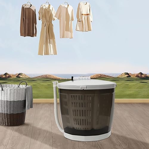 Miniatura 2 de Mini lavadora portátil, 2 en 1, lavadora manual no eléctrica y secadora de ropa, mini lavadora de viaje al aire libre, lavadora compacta secadora