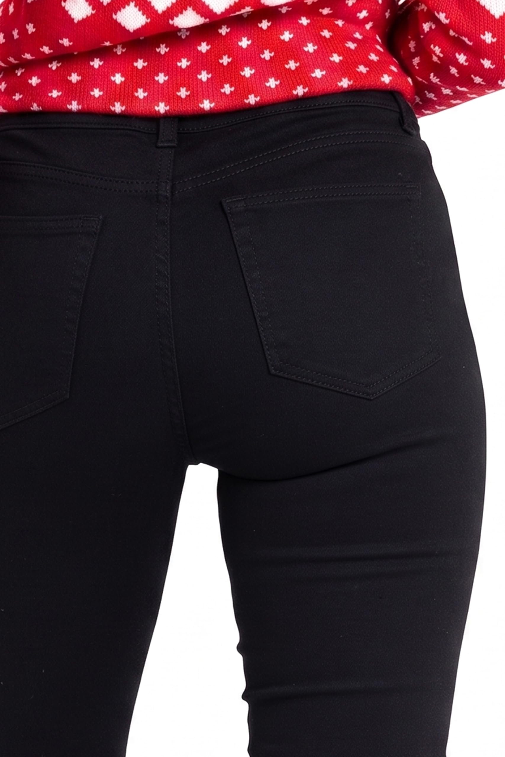 BlauerHafen Pantalones vaqueros para mujer, corte ajustado, elásticos, de cintura alta, mezcla de algodón, 5 bolsillos, cierre de cremallera, botón grande, corte ajustado, tallas 36 a 48