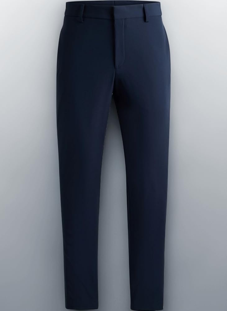 HUGO BOSS ネイビー ストレッチパンツ メンズビジネスパンツ | HUGO BOSS