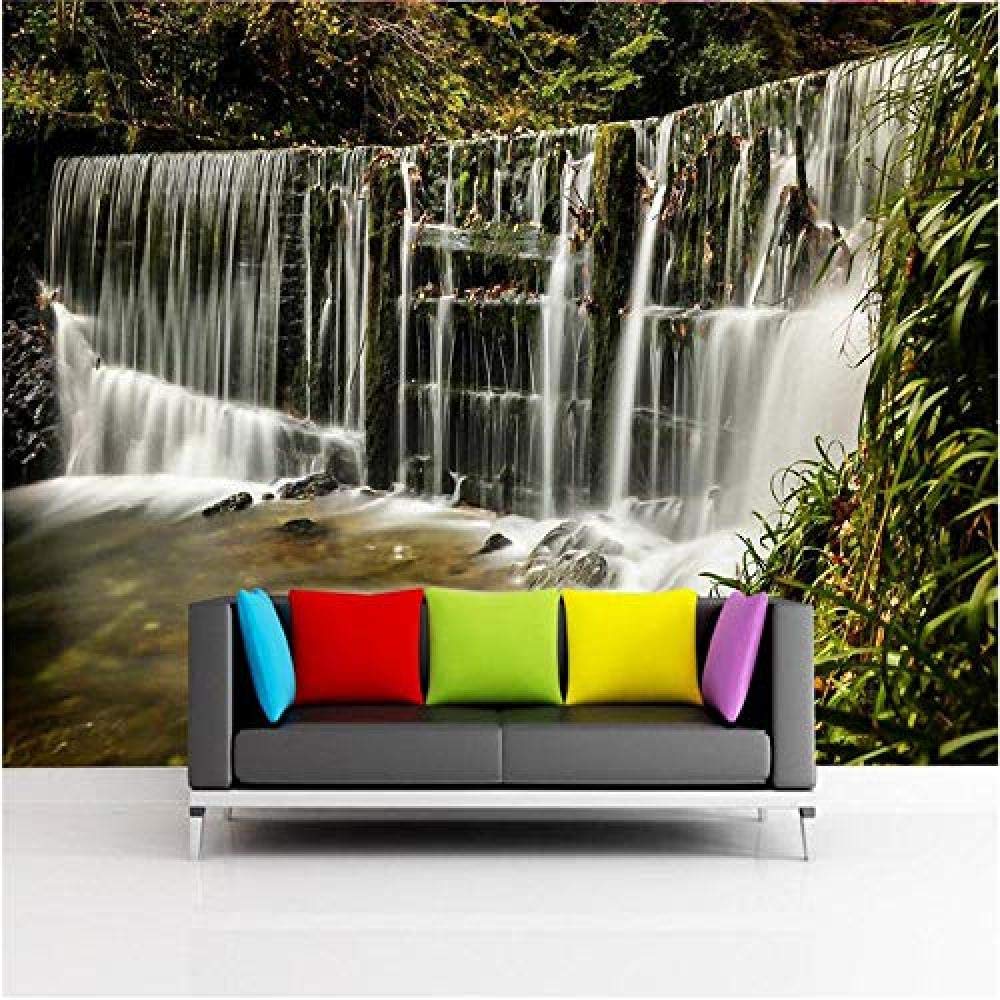 Decoración para el hogar Fondo fotográfico Fotografía autoadhesiva Caídas Habitación de hotel Baño Arte de pared gr papel pintado pared dormitorio de estar sala de estar fondo No tejido-350cm×256cm