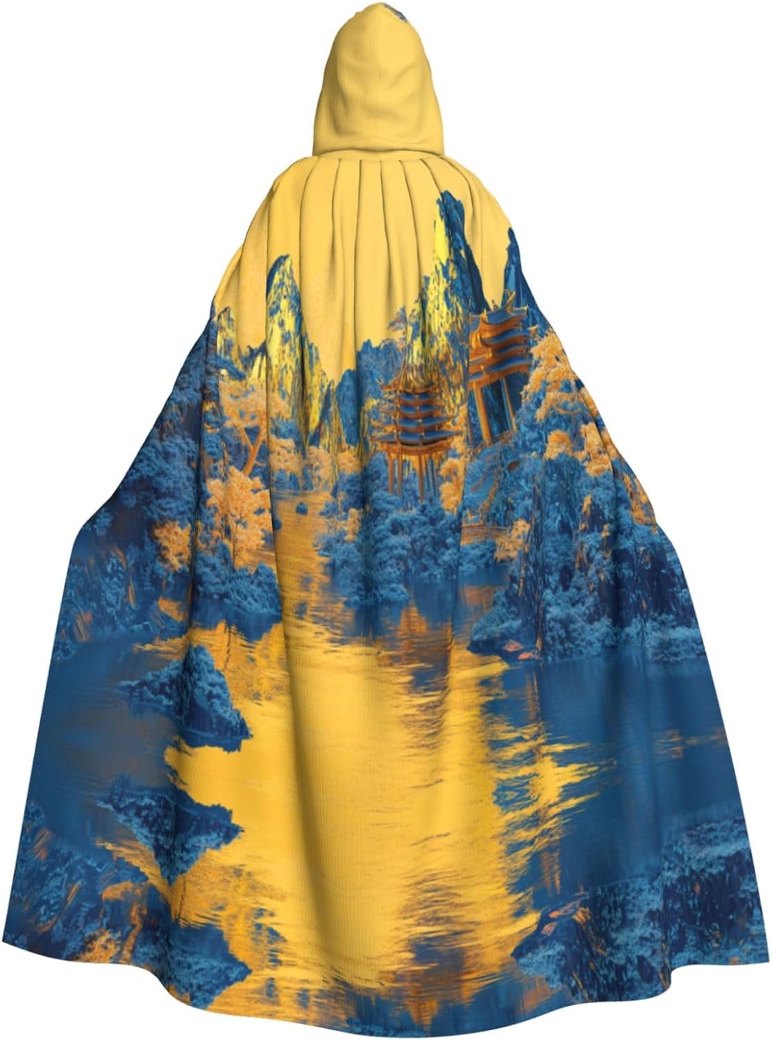 Landscape painting Halloween hooded robe for adults, men and women, Christmas hoodies, cloaks, role-playing costumes