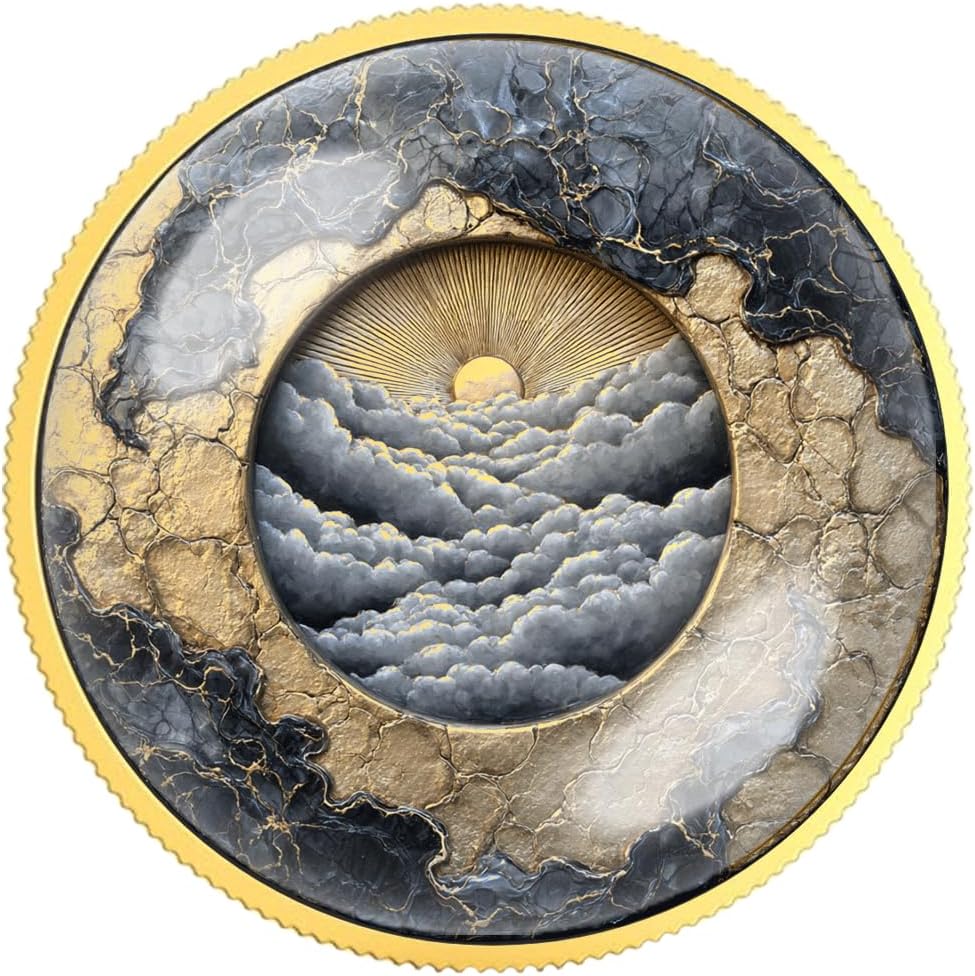 Heaven’s Gate Serenity Prayer Coin – Religious Sobriety Token, Guardian Angel Collectible, Spiritual Gift for Men & Women