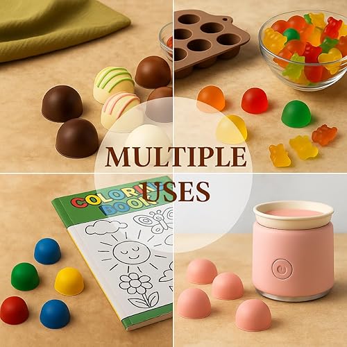 Miniatura 3 de Molde para hacer chocolate Mrs. Anderson's Baking, hecho de silicona de grado europeo, color trufa, juego de 2 unidades