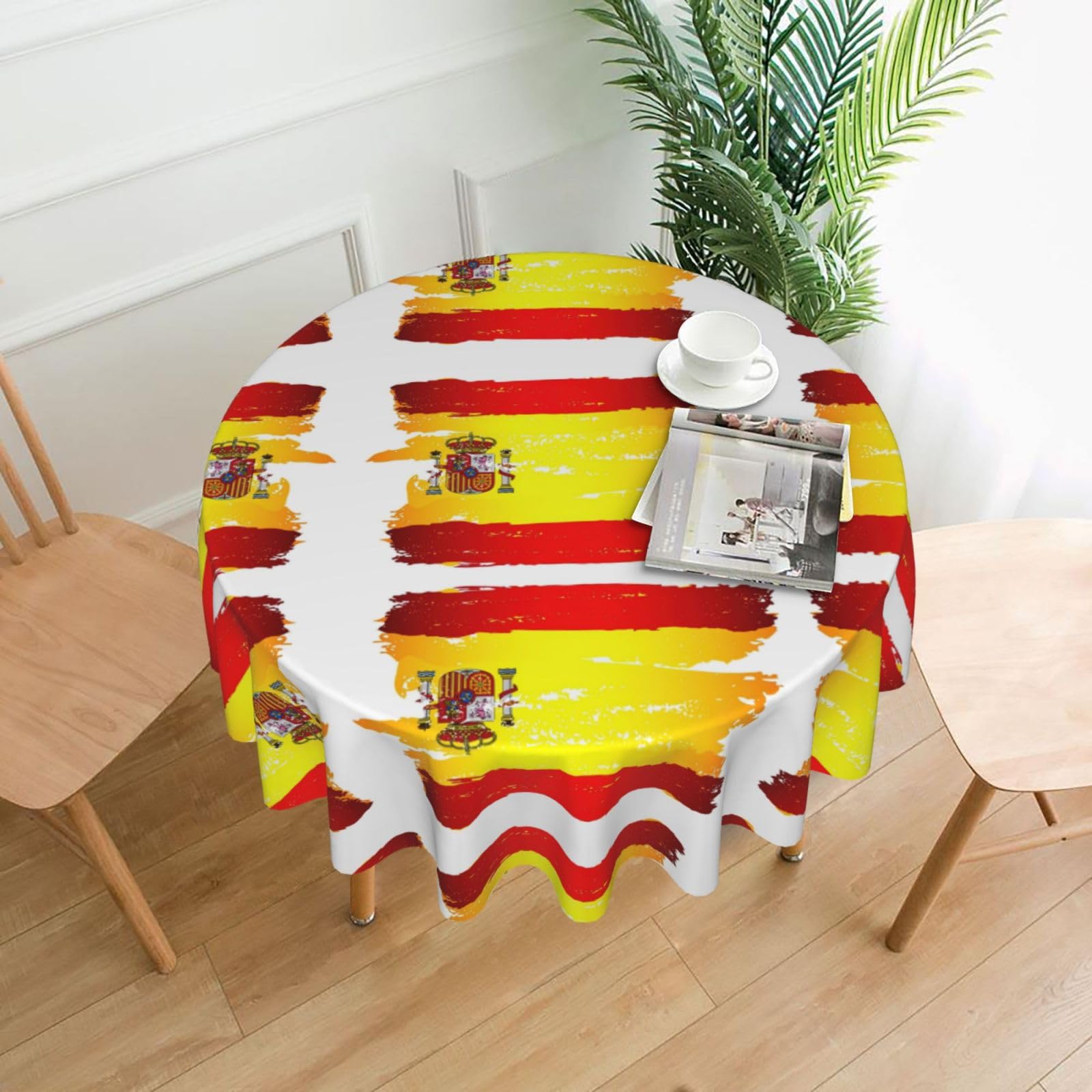 Nappe ronde Espagne 152 cm pour pique-nique en plein air et salle à manger