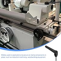 Vista 5 de uxcell 2 manijas de palanca de sujeción, M5 x 0.787 in, perno macho roscado de acero inoxidable 304, asas ajustables de bloqueo de trinquete