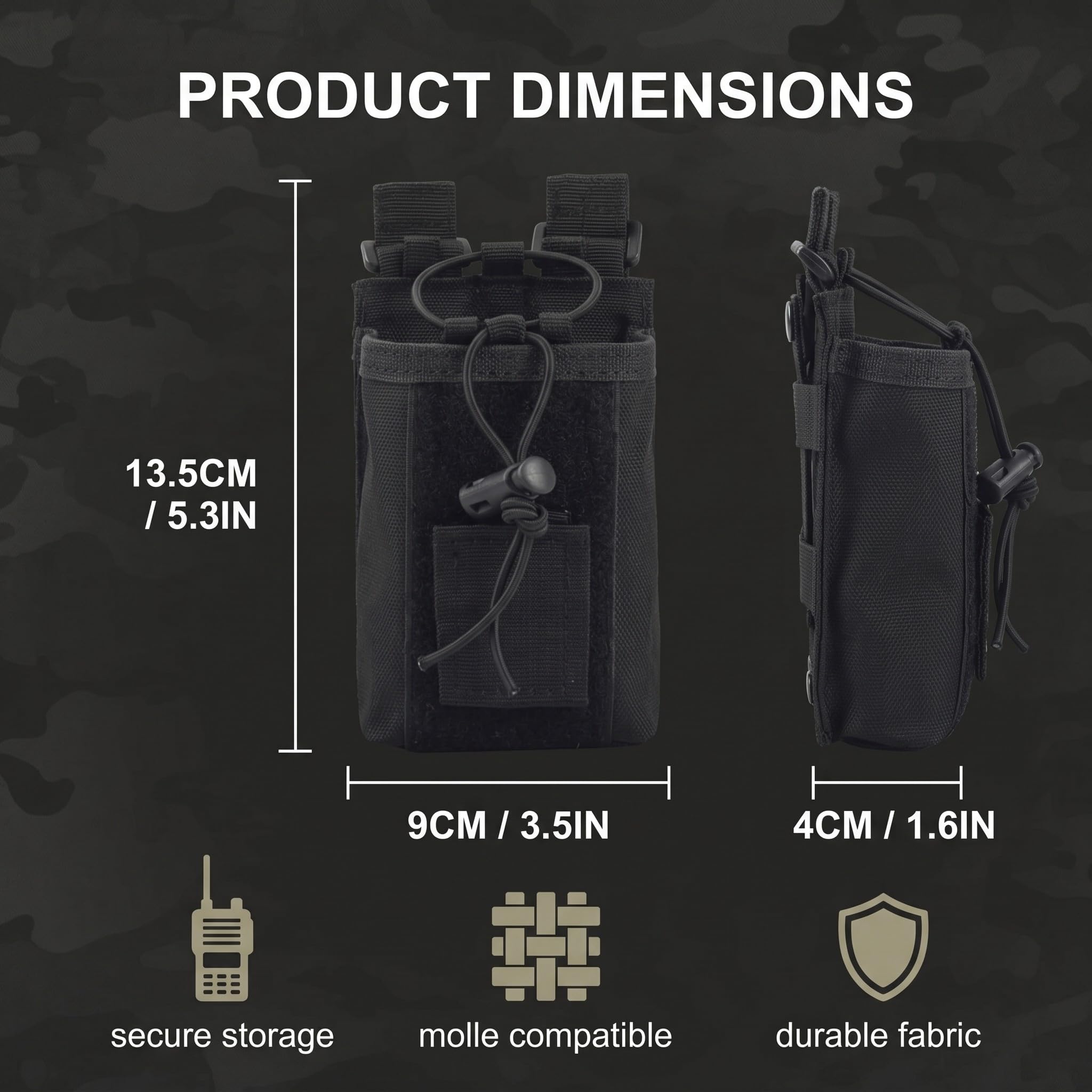 Porta Radio Da Cinturone Molle Custodie Per Walkie-talkie