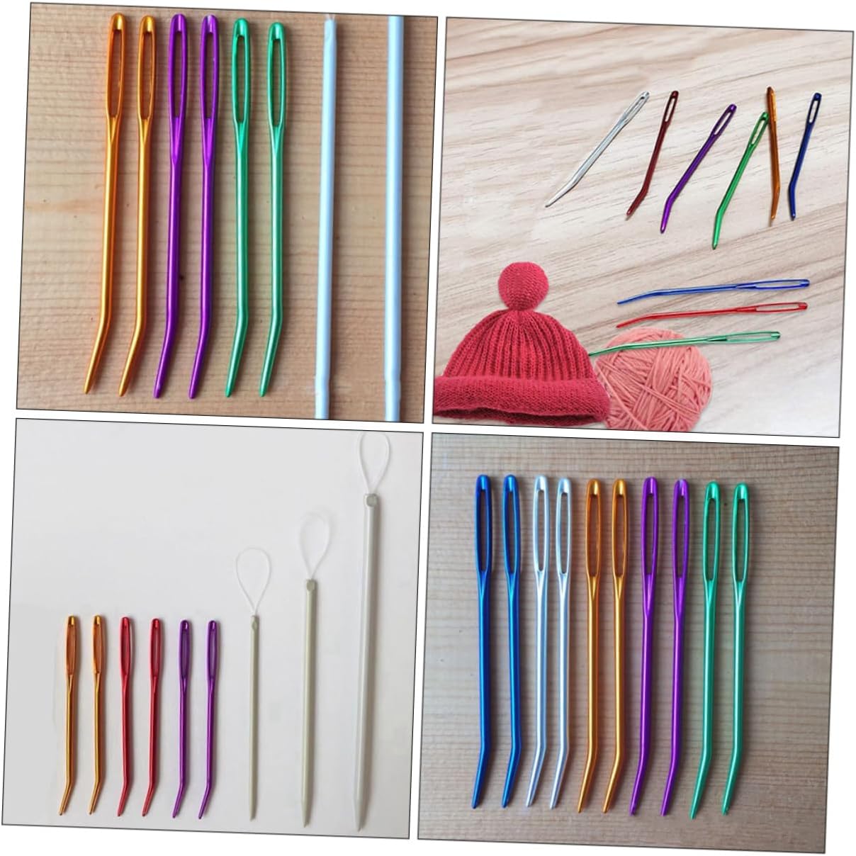 STOBOK 24pcs Multi-Function Darning Needles Convenient Tapestry Needles for Household Sewing Blunt for Knitting and Embroidery Practical Tools for Crafts