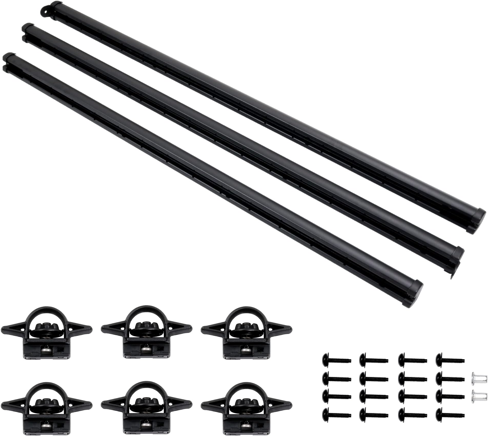 Trail Rail System, Bed Rail System, Compatible with Jeep Gladiator 2020 2021 2022 2023 2024 2025 2026, Bed Tie Down Rails System | Replace# 82215956, Cargo Bed Rail System, Bed Track System