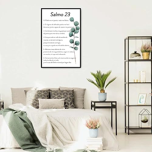 Miniatura 9 de Bmotaso Salmo 121 En Español Para Pared Versículo de la Biblia Arte de Pared Escritura Escritura Bíblica Salmo 121 Pintura en lienzo Sala de oración