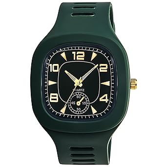 Swadesi Stuff Multi Dial Square 6 Crono Stylish Latest Generation Designer Rubber Strap Analog Watch - for Boys & Girls