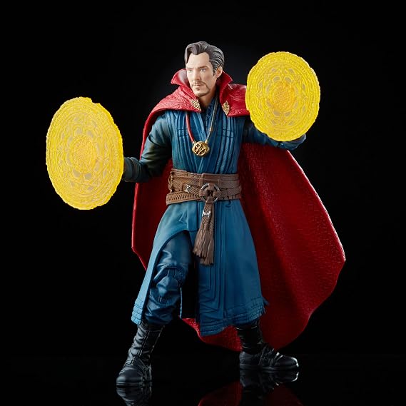 Spider-Man Marvel Legends Series Doctor Strange 6-inch Collectible Action Figure Toy and 4 Accessories and 1 Build-A-Figure Part(s), Multicolor | Marvel Legends Spider-Man No Way Home 6 Inch Action Figure BAF Armadillo - Doctor Strange