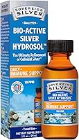 Vista 1 de Sovereign Silver Hidrosol de plata Bio-Active para apoyo inmunológico - Líquido de plata coloidal - 10 ppm, 1oz (1.0 fl oz) - Tamaño de viaje