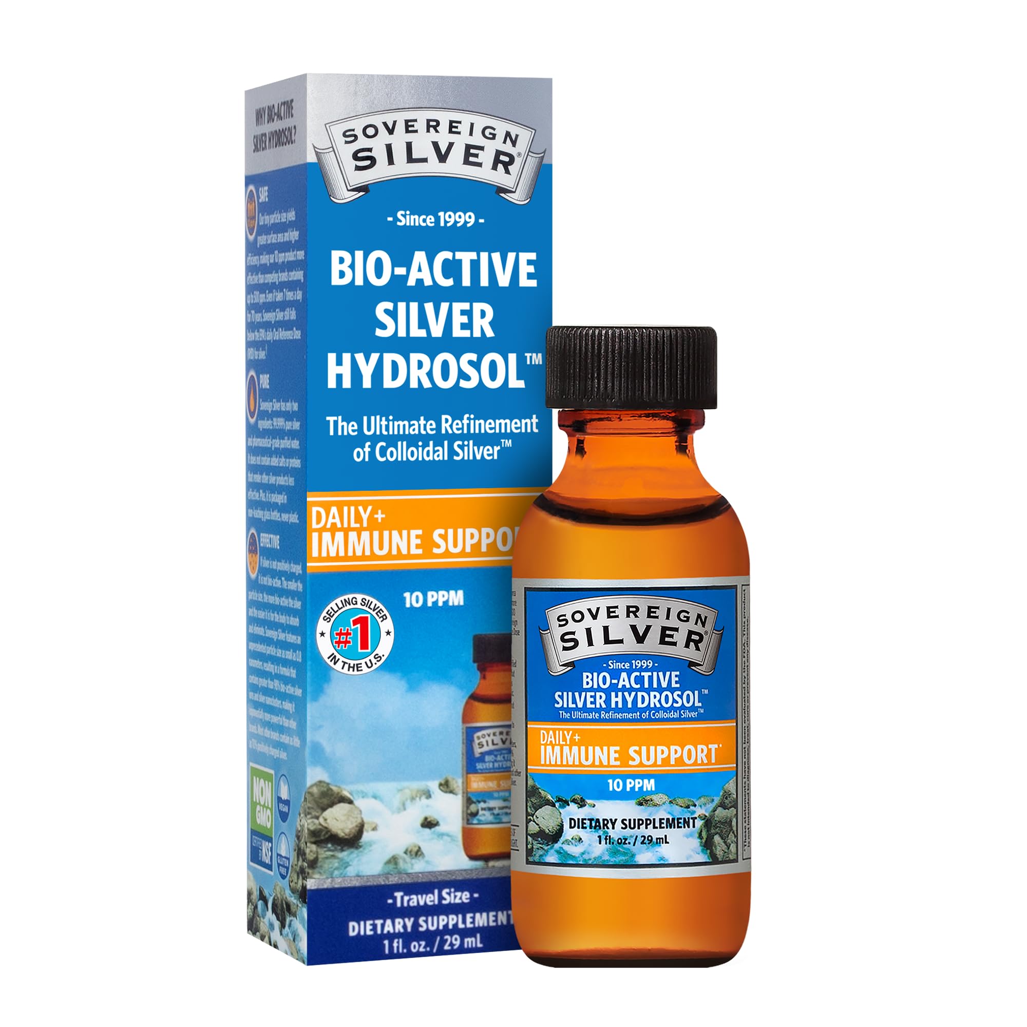 Sovereign Silver Bio-Active Silver Hydrosol, 30 ml