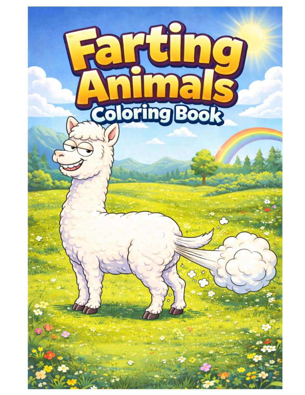 Farting Animals Coloring Book: 50 Funny Animal Fart Scenes – Silly and Hilarious Coloring Fun for Kids