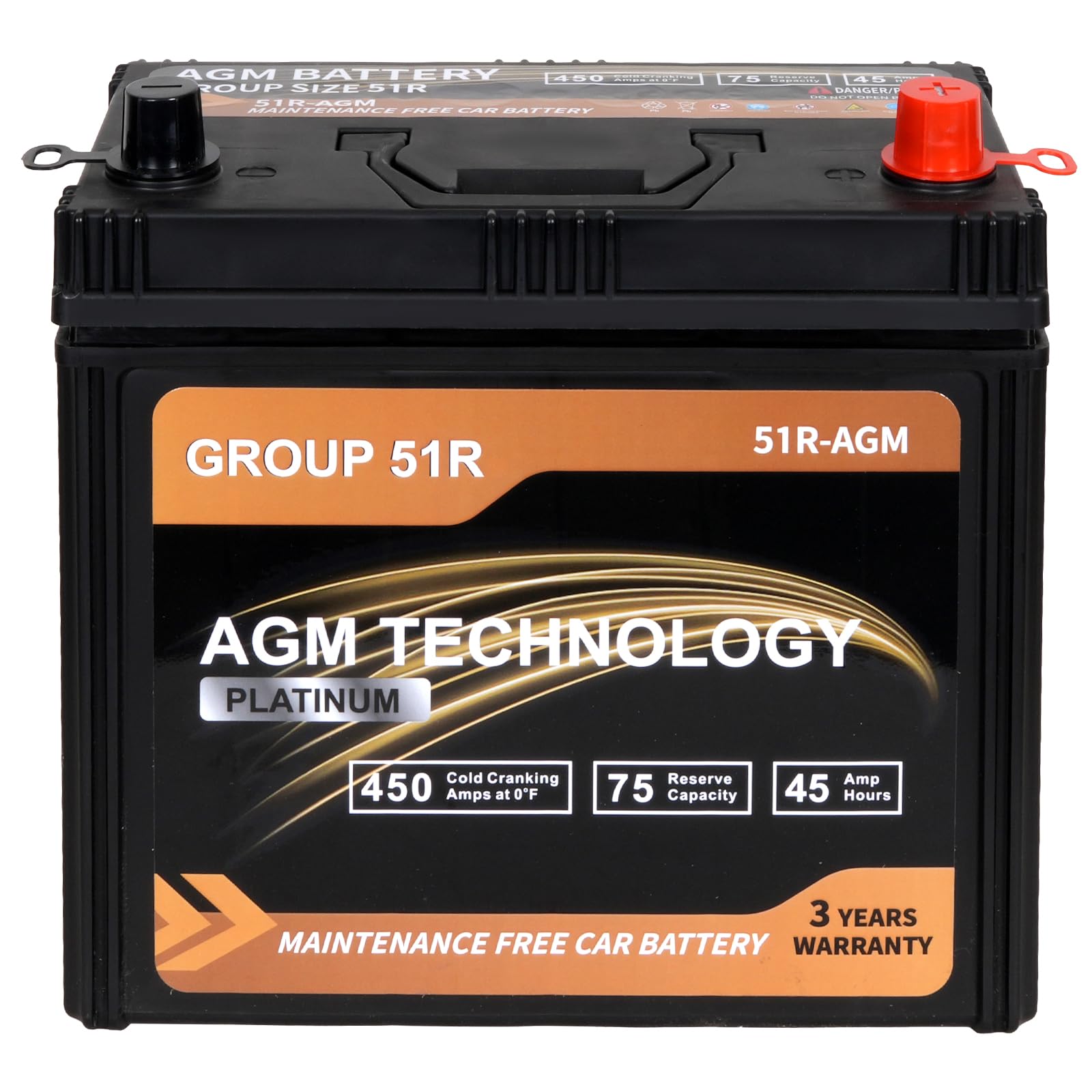 WEIZE Platinum AGM Battery 51R