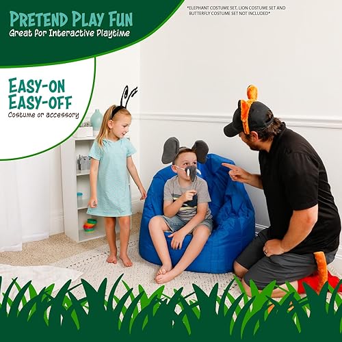 Miniatura 4 de Squirrel Products Juego de accesorios de disfraz de diadema de ratón y orejas de cola, talla única para todas las edades a partir de 3, Blanco