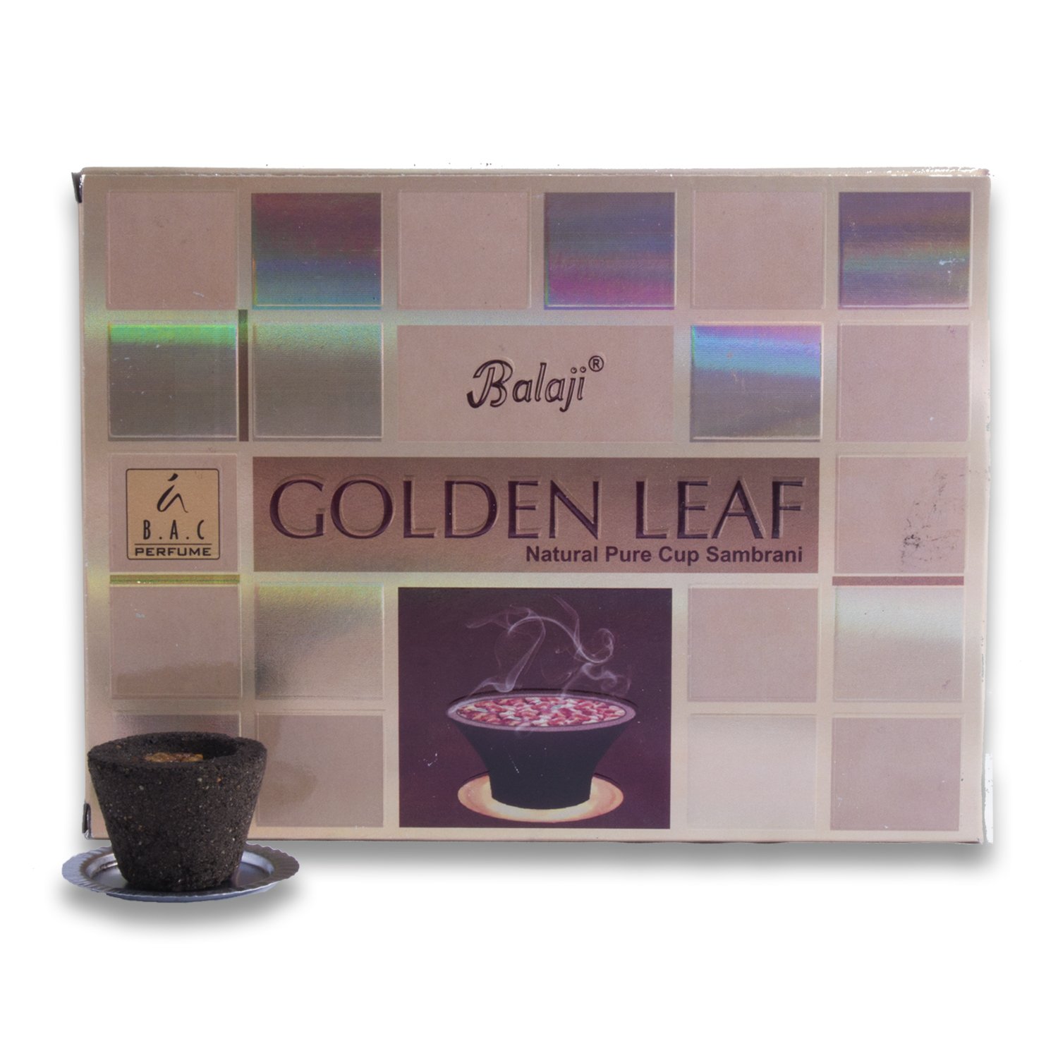 Balaji Golden Leaf - Pure Sambrani Cups (Pack of 2)-image-35