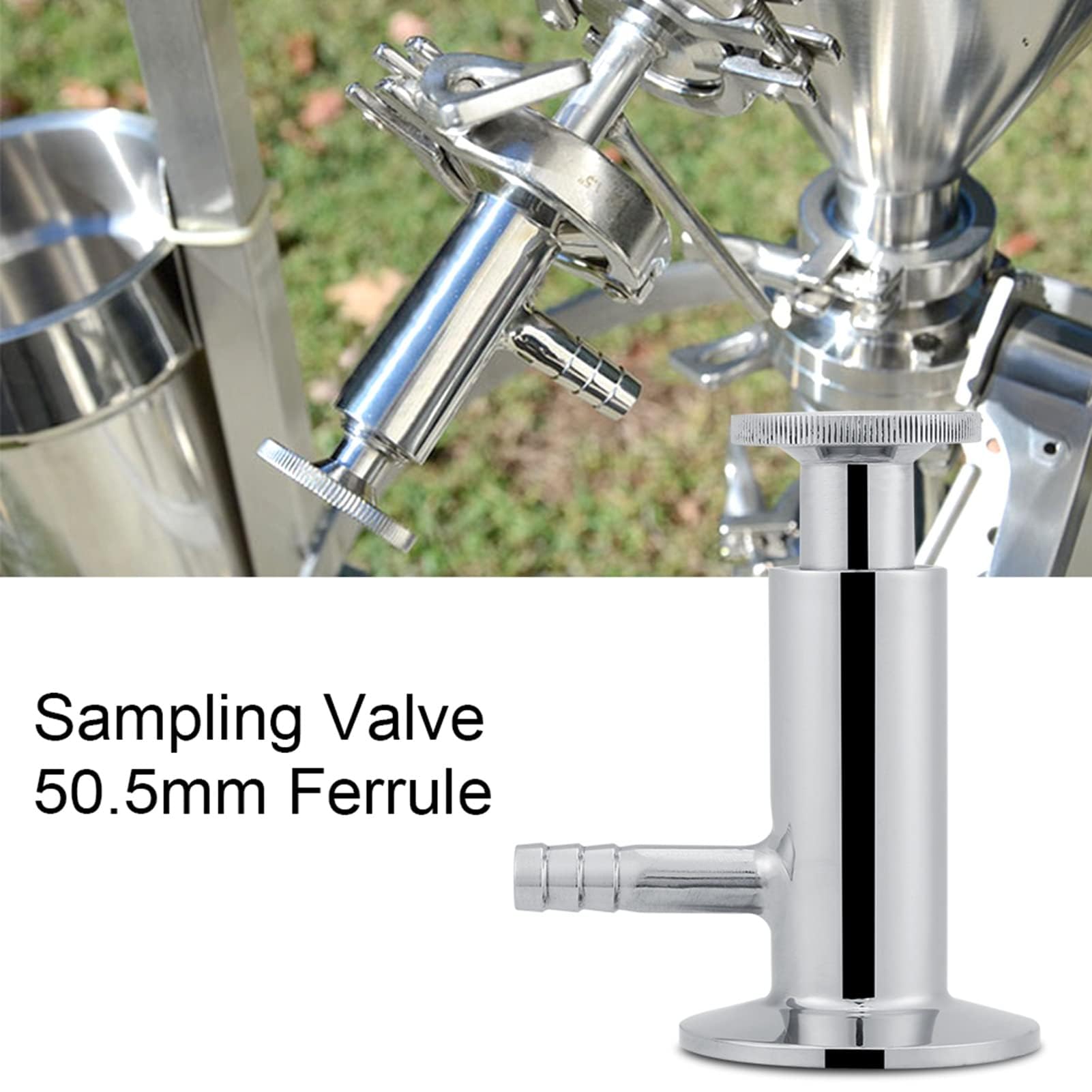 Tri-Clamp Probenahmeventil aus Edelstahl SUS304 für Milchprodukte Lebensmittel und Chemische Industrie mit Elliptischem Griff und Einfacher Bedienung
