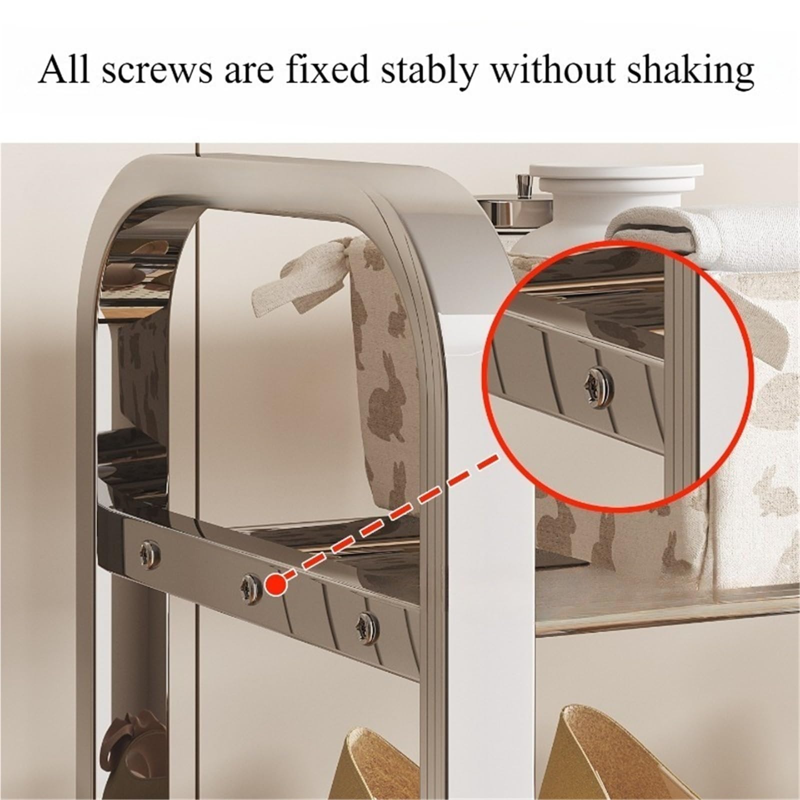 Thickened Stainless Steel Shoe Rack Corridor Dormitory