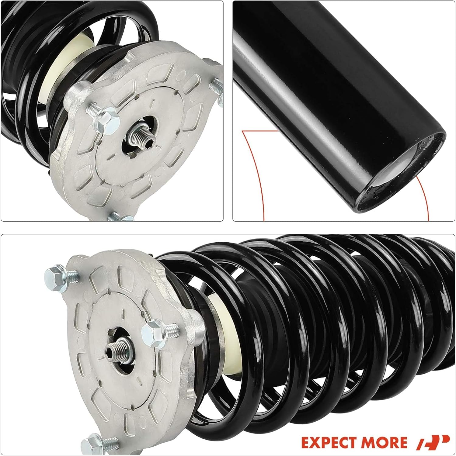 A-Premium Front Struts with Coil Spring Compatible with Volvo | for Volvo XC90 2017 2018 2019-2x Replacement Suspension Complete Strut Assembly Shock with Coil Spring