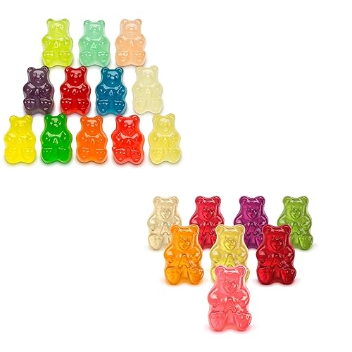 Vista 4 de Albanese World's Best Family Share - Paquete de 2 variedades (Ultimate 8 Flavor Gummi Bears, 25 onzas y 12 osos de goma de sabor, bolsa de 36 onzas)