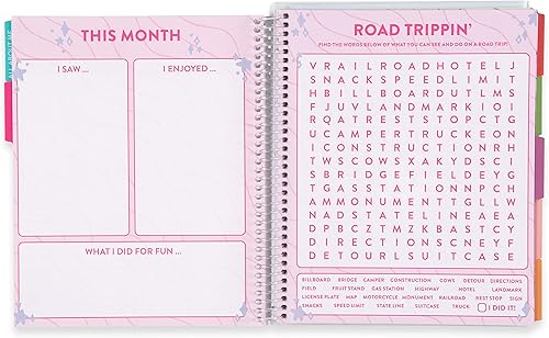 Miniatura 8 de Planificador de plástico con espiral de 7 x 9 pulgadas, con diseño de espiral, sin fecha, calendarios, registros de lectura, calcomanías,